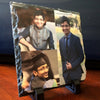 Three Photos Printed on Square Stone Slates