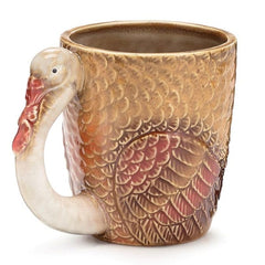 Turkey Shaped Porcelain Mugs - 4 Pack
