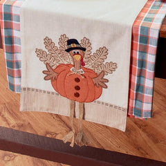 Turkey Table Runner with Dangling Legs