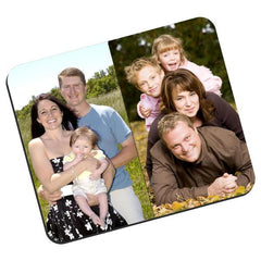 Two Photos Collage Fabric Mouse pad