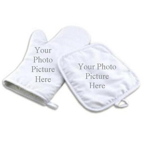 Picture of Oven Mitt and Hot Pad Set with Photo Picture