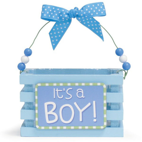 Picture of WHO'S CUTEST BOY Blue Wood Crates