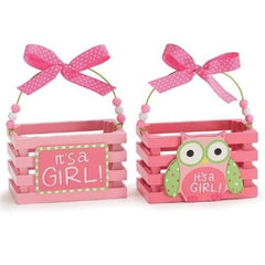 WHO'S CUTEST GIRL Pink Wood Crate Set - Pack of 3 Sets