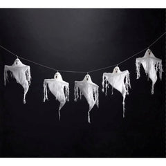 White Gauze Ghosts Garland Wall Hanging - 2 Pack