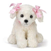White Plush Stuffed Puppy Dog Sassy