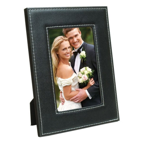 Picture of White Stitch Easel Picture Frame