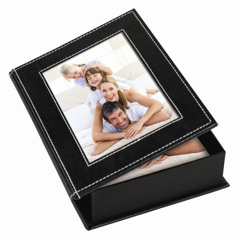 Picture of White Stitch Memory Photo Box