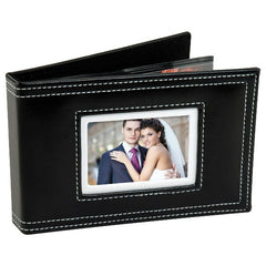 White Stitch Photo Album with Cameo Cover