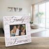 Sunwashed Wood Words Family Distressed 4x6 Picture Frame