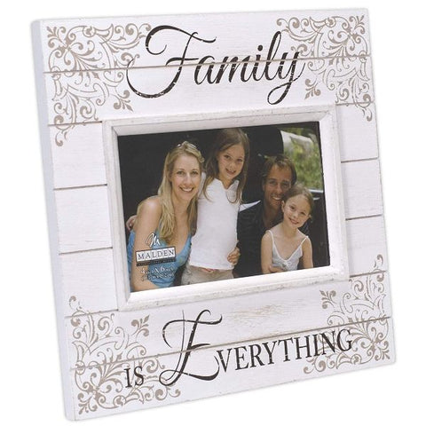 Sunwashed Wood Words Family Distressed 4x6 Picture Frame · Ellisi Gifts