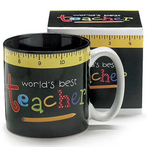 Picture of World's Best Teacher Ceramic Mugs - 6 Pack